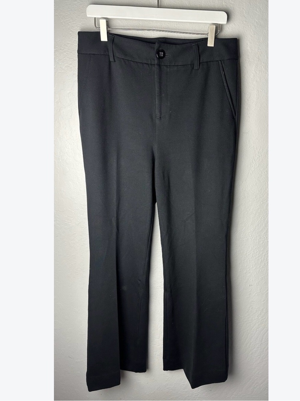 CAbi Black Women's Straight-Leg Trousers
